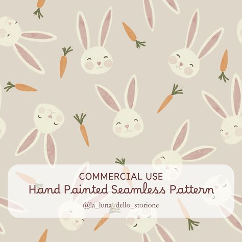 Treats Packaging, Neutral Easter, Boho Easter, Easter Pattern, Bunny Carrot, Flat Files, Bunny Treats, Spring Bunny, Easter Bunnies