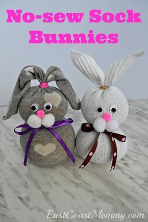 Sock Bunnies, Sock Bunny, Sock Dolls, Sock Toys, Easy Easter Crafts, Sock Crafts, Easter Bunny Crafts, Easter Cake, Easter Decorations Dollar Store