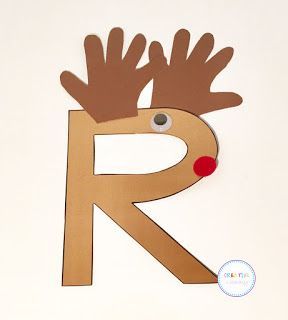 Letter R Activities For Preschool, Reindeer Crafts Preschool, Letter R Activities, Letter J Crafts, Rudolph Crafts, Christmas Learning Activities, Language Activities Preschool, Preschool Letter Crafts, Daycare Lesson Plans