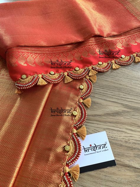 Blouse Kuchu Designs, Kucchu Designs Saree Bridal, Krishne Saree Kuchu Tassels, Pattu Saree Pallu Kuchu Designs, Sarre Kucchu Design, Crochet Kuchu Designs, Kuch Designs For Saree, Bridal Kuchu Designs Saree, Pattu Saree Kuchu Designs Latest