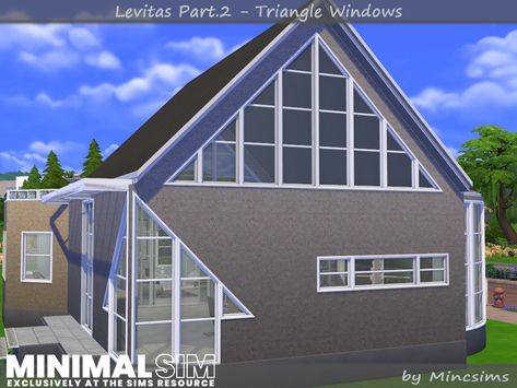 Triangle Windows, Sims4 Custom Content, Triangle Window, Window Siding, Sims 4 Cc Furniture, Sims 4 Build, Sims Community, Electronic Art, Sims 4 Cc