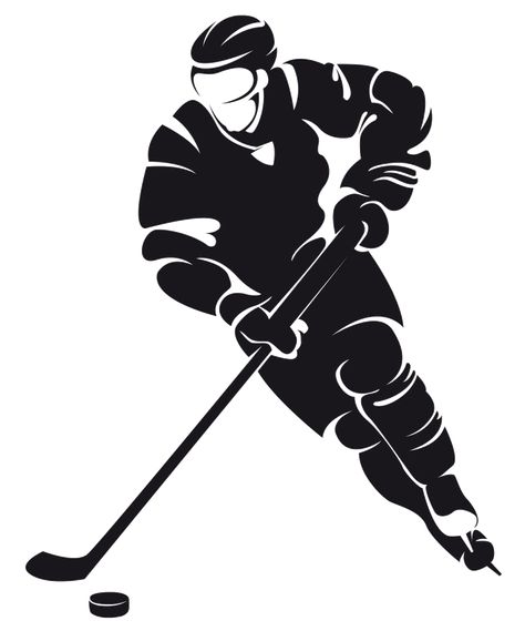 Hockey Clipart, Hockey Drawing, Hockey Tattoo, Hockey Pictures, Vintage Hockey, Sport Quotes Motivational, Pittsburgh Penguins Hockey, Silhouette Clip Art, Tattoo Style Drawings