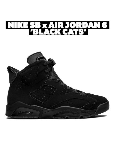 What Air Jordan model would you like to see Nike SB take on next? Nike SB x Air Jordan 6 'Black Cats' could be releasing in the near future... stay tuned for further updates and potential release info 🔒 #thedropdate #nikesb #airjordan #airjordan6 #airjordan6blackcats #nikesbairjordan #nikesbairjordan6 Jordan 6 Black, Jordan Model, Near Future, Air Jordan 6, Jordan 6, Black Cats, Nike Sb, Stay Tuned, Air Jordan