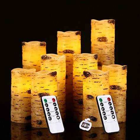 Antizer Flameless Candles Battery Operated Candles Birch ... https://www.amazon.ca/dp/B072PPBBCD/ref=cm_sw_r_pi_dp_U_x_g-3.BbQBJTD72 Birch Bark Candles, Battery Candles, Flickering Lights, Battery Operated Candles, Flickering Candles, Garden Candles, Birch Bark, Flameless Candles, Changing Wall Color