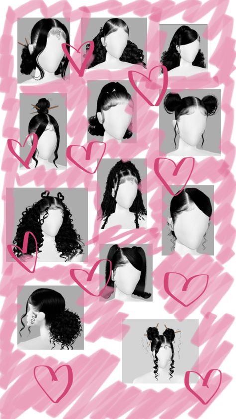 Hairstyles For Half Up Half Down, Imvu Hairstyles, Coily Hairstyles, Quick Curly Hairstyles, Natural Hair Bun Styles, Cute Hairstyles For School, Mixed Curly Hair, Y2k Hairstyles, Easy Hairstyles For Thick Hair