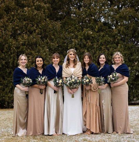 Lace bridesmaids