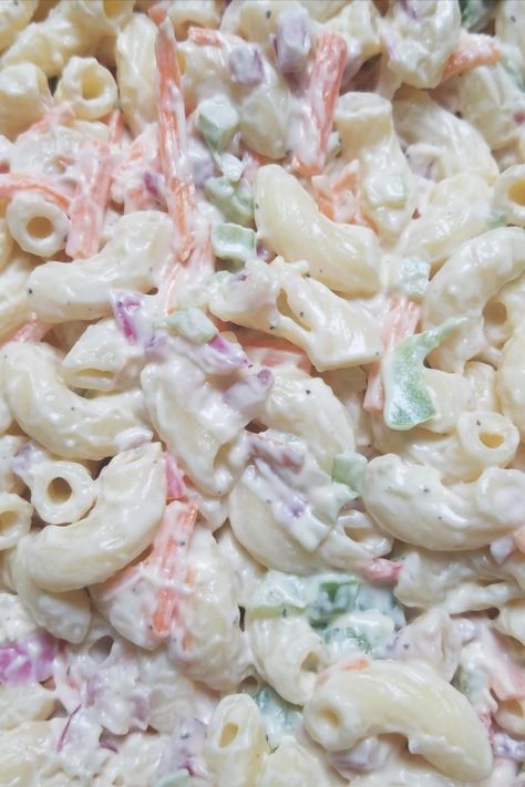 Mom's Best Macaroni Salad | "THE SWEET CREAMY TASTE was such a nice surprise when guests had their first mouthful of this salad!" #potluckrecipes #partyappetizers #cookoutrecipes #picnicfood #picnicideas Sweet Creamy Pasta Salad, Best Creamy Pasta Salad Recipe, Condensed Milk Pasta Salad, Creamy Macaroni Salad Dressing, Sweet Pasta Salad Dressing, Macaroni Salad With Condensed Milk, The Best Creamy Pasta Salad, Creamy Macaroni Salad Recipe, Macaroni Salad Condensed Milk