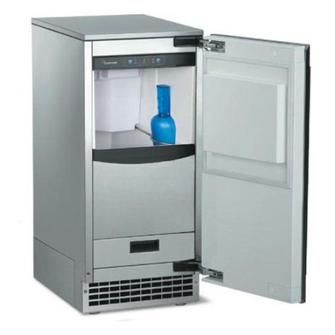 Wow! I want one of these!!! Scotsman SCN60GA-1SU Brilliance 60 lb. Nugget Under Counter Ice Machine Gravity Drain - Unfinished - With an energy-efficient design and powerful production capability, the Scotsman SCN60GA-1SU Brilliance 60 lb. Nugget Under Counter Ice Machine Gr... Sonic Ice, Nugget Ice, Outdoor Cooking Spaces, Nugget Ice Maker, Ice Makers, Ice Storage, Clear Ice, Stainless Steel Cabinets, Ice Machine