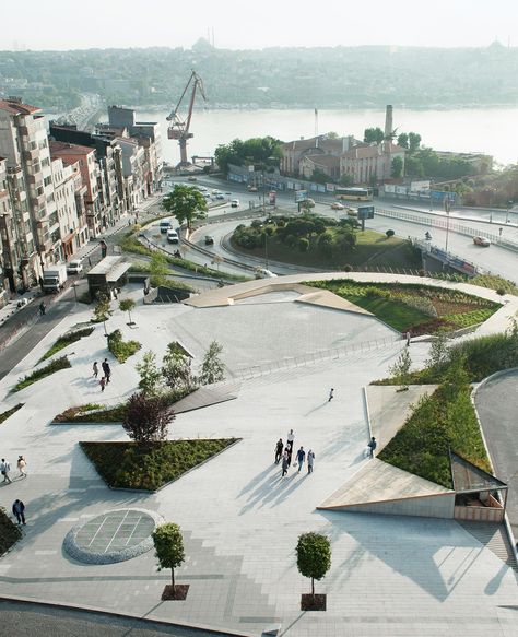 Gallery of 100 Public Spaces: From Tiny Squares to Urban Parks - 45 Urbanism Architecture, Plaza Design, Urban Design Architecture, Urban Landscape Design, Public Space Design, Modern Landscape Design, Landscape Architecture Design, Urban Furniture, Urban Park