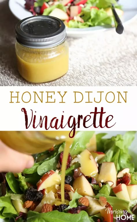 Healthy Homemade Salad Dressing Recipes, Tangy Salad Dressing, Nutritional Plan, Sweet Salads, Homemade Salad Dressing Healthy, Dijon Vinaigrette, Vinaigrette Salad, Easy Salad Dressing, Salad Dressing Recipes Homemade