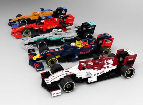 Lego F1, Lego Racers, Lego Custom Minifigures, F1 Car, F1 Cars, Lego Craft, Mclaren Mercedes, Mercedes Car, Street Racing Cars