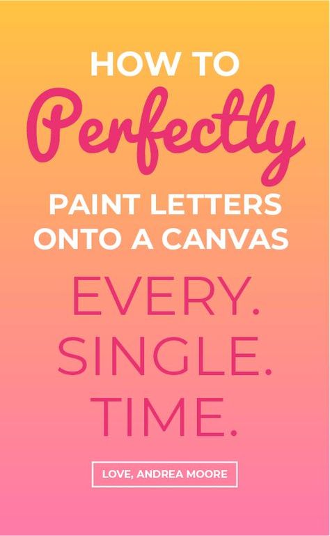 Paint Letters On Canvas, Painted Letters Diy, Letters On Canvas, Painting Letters, Paint Letters, Canvas Painting Quotes, Lyrics On Canvas, Different Lettering, Words On Canvas