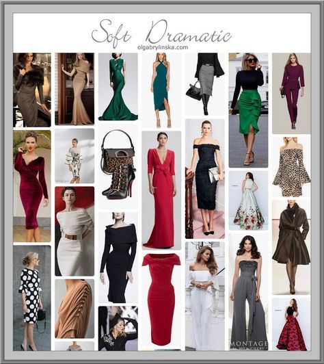 Soft Dramatic – Olga Brylińska Image Consultant Dramatic Clothes, Personal Style Types, Deep Autumn Color Palette, Dramatic Dresses, Dramatic Fashion, Style Types, Soft Dramatic, Dramatic Classic, Classic Style Outfits