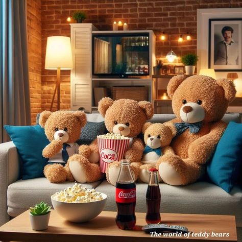 Sylvie Callisto (@the_world_of_teddybears) • Instagram-Fotos und -Videos Cute Teddy Bear Pics, Teddy Photos, Teddy Pictures, Teddy Bear Wallpaper, Teddy Bear Pictures, Climb Trees, Plush Sofa, Button Eyes, Papa Bear