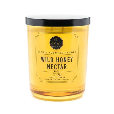 Wild Honey Nectar Dw Home Candles, Specialty Candles, Spa Candle, Yellow Candles, Wooden Wick Candles, Candle Types, Wild Honey, Candles For Sale, Candle Sizes