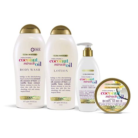 Coconut Miracle Oil, Shower Tok, Ogx Coconut, Cantu Hair Products, Ogx Hair Products, Hair Gloss, Good Shampoo And Conditioner, Oil Body Wash, Bath And Body Works Perfume