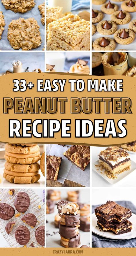 If you’re a peanut butter lover, you need to check out these super tasty dessert recipe ideas for next time you have a craving for some PB! Recees Peanut Butter Dessert, Peanut Butter Ideas Healthy, Peanut Butter Baking Ideas, Peanut Butter Uses, Things To Do With Peanut Butter, Recipes That Use Peanut Butter, Simple Peanut Butter Recipes, What To Make With Peanut Butter, Peanut Butter Drizzle