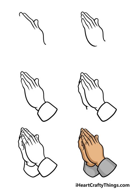 Praying Hands Drawing - How To Draw Praying Hands Step By Step How To Draw Books Easy, How To Draw Praying Hands Step By Step, Pray Hands Drawing, Praising God Drawing, How To Draw Praying Hands, Hands Praying Drawing, Person Praying Drawing, Christian Drawings Easy, Prayer Hands Drawing