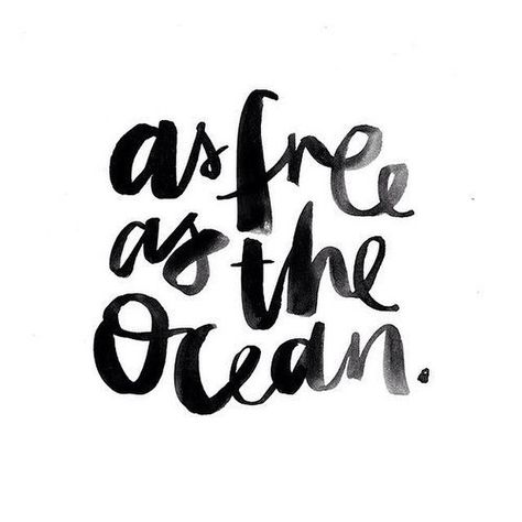 As free as the ocean. As Free As The Ocean, Free As The Ocean, Beach Quotes, Instagram Captions, Pretty Words, Inspirational Quotes Motivation, The Words, Logo Inspiration, Beautiful Words