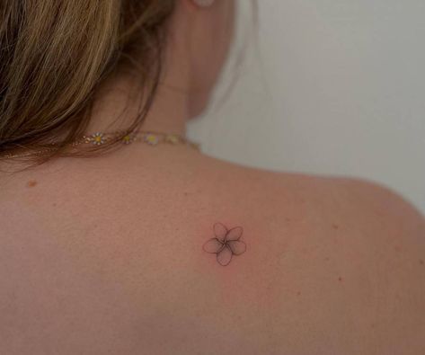 Tiny Hawaiian Flower Tattoo, Small Plumeria Flower Tattoos, Small Tropical Flower Tattoo, Plumeria Tattoo Designs, Small Plumeria Tattoo, Frangipani Flower Tattoo, Plumeria Flower Tattoo, Plumeria Flower Tattoos, Frangipani Tattoo