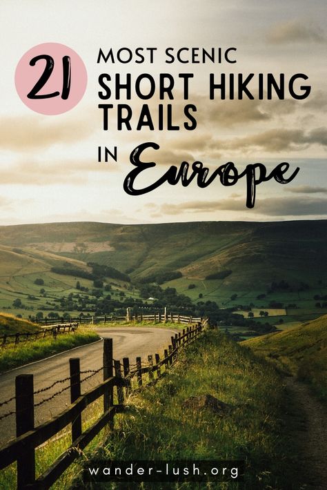 21 of the most incredible short hikes and walks Europe has to offer, covering some of the continent's most impressive national parks and outdoor landscapes. #Europe #DayHikes | Hiking Europe Trail | Europe walks | Best walks in Europe | Best hikes in Europe | Best treks in Europe | Trekking in Europe | Trekking routes in Europe | Europe outdoor travel | Best outdoor experiences Great Hiking Destinations, Europe Hikes, European Travel Tips, Hiking Europe, Culture Day, Europe Trip Itinerary, Hiking Destinations, Backpacking Europe, Europe Travel Guide