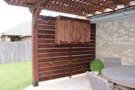 Privacy Wall Outdoor, Wall With Tv, Outdoor Tv Mount, Outdoor Tv Cabinet, Privacy Wall, Hot Tub Deck, Porch Addition, Patio Privacy, Patio Deck Designs