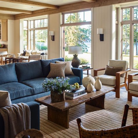 Count down to the long weekend continues. #islandhouse #pnw #northwest #kyleeshintaffer 📷@ericpiasecki San Juan Island, French Country Living Room, Coastal Contemporary, Country Living Room, Brown Living Room, A Living Room, Living Room Inspiration, Contemporary House, Home Interior