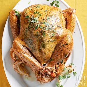 Cilantro-Lime Rubbed Turkey Cooking A Stuffed Turkey, Turkey Rub, Whole Turkey Recipes, Turkey Brine Recipes, Juicy Turkey, Roast Turkey Recipes, Golden Skin, Turkey Brine, Brine Recipe