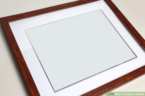 Image titled Frame a Puzzle Step 2 Frame A Puzzle, Puzzle Picture Frame, Puzzle Decor, Puzzle Frame, Scroll Saw Patterns Free, Family Fun Games, Diy Picture Frames, Scroll Saw Patterns, Fun Crafts For Kids