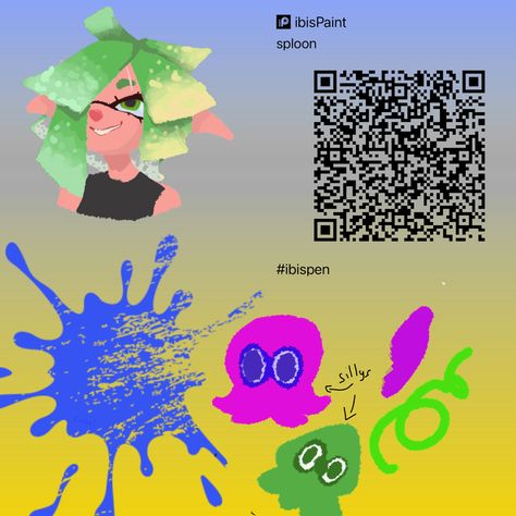 Splatoon Octarian Script, Splatoon Brush Ibis Paint, Ibispaint Brush Code, Splatoon Reference, Ibis Brush, Ibispaint Brush, Ibispaint Brushes, Brush Codes, Ibis Brushes