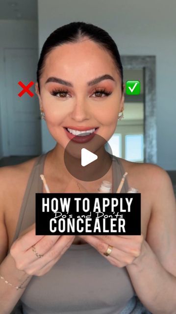 Christen Dominique on Instagram: "There��’s no right or wrong, but I do have my fav ways to apply concealer!😉 Smooth flawless and bright I got you!  -Concealer @dominiquecosmetics Almond milk (lighter shade) Cafe con leche (neutral shade) -Setting powder @dominiquecosmetics Smooth & Blur Hydrating powder -Sponge @dominiquecosmetics   #makeuptips #makeup #makeuptutorial #concealer #makeuphack" Christen Dominique, Apply Concealer, Beauty Routine Tips, How To Apply Concealer, Right Or Wrong, How To Apply Makeup, Setting Powder, I Got You, Almond Milk