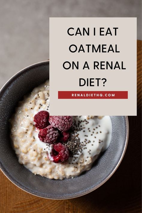 Foods Good For Kidneys, Ckd Diet, Kidney Diet Recipes, Ckd Recipes, Kidney Friendly Recipes Renal Diet, Healthy Kidney Diet, Kidney Friendly Recipes, Oat Meal, Diet Products