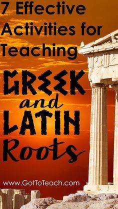 Latin And Greek Roots, Greek And Latin Roots Activities, Latin Root Words, Vocabulary Instruction, 6th Grade Reading, Teaching Vocabulary, Grammar Vocabulary, Middle School Language Arts, 4th Grade Reading