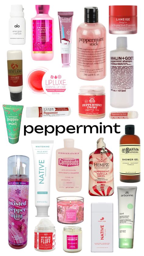 #peppermintscents #peppermint #candyskincare #candyscents #christmasskincare Peppermint Smell, Girly Christmas Gifts, Pampering Routine, Peppermint Scent, Shower Skin Care, Body Smells, Lip Sleeping Mask, Pretty Skin, Bath And Body Care