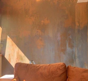 Ombre Painted Walls, Stucco Paint, Geometric Wall Paint, Ombre Paint, Ombre Wall, Abstract Wall Painting, Painted Walls, Luxurious Home, Best Paint Colors