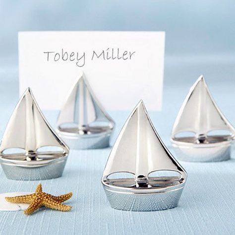 Nautical Themed Wedding Favors – Elegant Wedding Ideas Beach Favors, Nautical Wedding Favors, Place Card Holders Wedding, Nautical Wedding Theme, Table Card Holder, Wedding Card Holder, Beach Wedding Favors, Unique Wedding Favors, Beach Theme Wedding