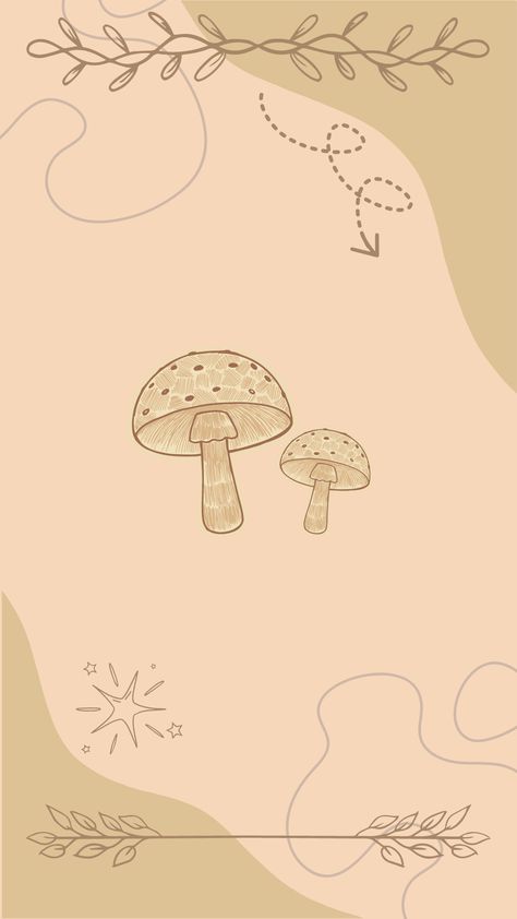 Wallpaper Backgrounds Aesthetic Mushroom, Phone Wallpaper Cottagecore, Aesthetic Mushroom Wallpaper Iphone, Mushroom Phone Background, Mushroom Astethic Wallpaper, Cottagecore Mushroom Aesthetic Wallpaper, Mushroom Wallpaper Ipad, Mushroom Asthetic Wallpers, Mushroomcore Wallpaper