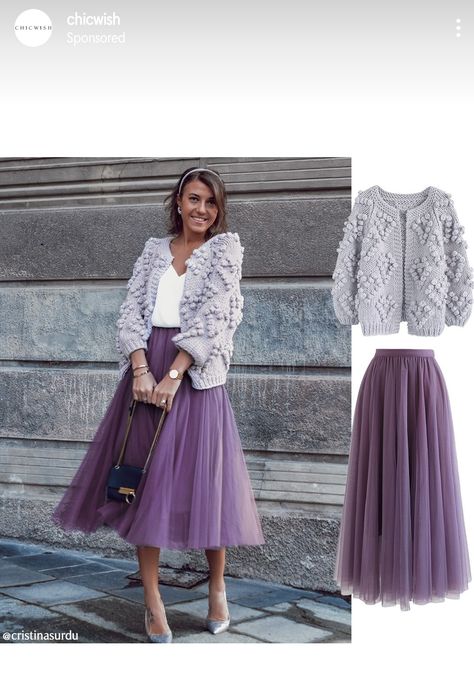 Lilac Tulle Skirt Outfit, Purple Skirt Outfit, Elegant Skirt Outfits, Christmas In Rome, Valentine Cakes, Purple Autumn, Tulle Skirts Outfit, Cakes To Make, French Cheese