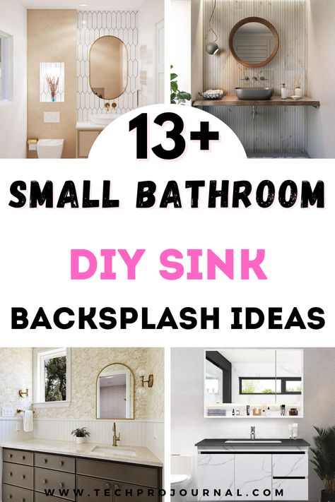 Thinking about a fresh look for your bathroom? Try these small bathroom DIY sink backsplash ideas! With easy-to-follow steps, small bathroom DIY sink backsplash ideas add a unique, personal touch without breaking the bank. Small Bathroom Backsplash Ideas, Small Bathroom Backsplash, Sink Backsplash Ideas, Bathroom Sink Backsplash Ideas, Modern Backsplash Ideas, Bathroom Sink Backsplash, Bathroom Backsplash Ideas, Small Bathroom Modern, Small Bathroom Sink