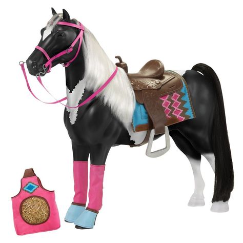 20" Horse and Accessories Hunter Boots Outfit, Accessoires Barbie, American Paint Horse, Pinto Horse, Paint Horse, American Paint, Our Generation Dolls, Mini Horse, Horse Accessories