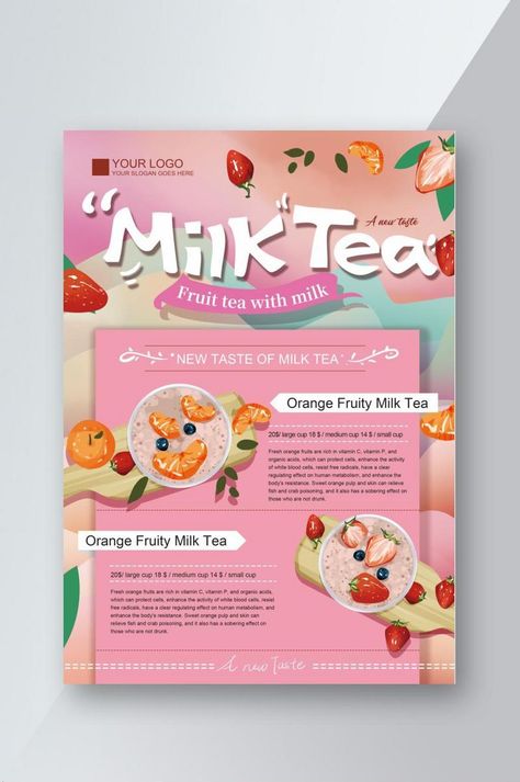 original drawing fruity milk tea illustration price list menu recipe order new dishes#pikbest#templates Menu Recipe, Salad Menu, Tea Illustration, Drink Poster, Soy Recipes, Juice Drinks, Fruit Tea, Orange Fruit, List Template