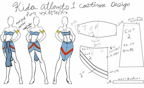 DIY Disney Princess Kida of Atlantis Costume Princess Kida Halloween Costume, Kida Atlantis Costume, Kida Atlantis Cosplay, Disney Princess Kida, Kida Disney, Kida Atlantis, Princess Kida, Cosplay Design, Disney Princess Costumes