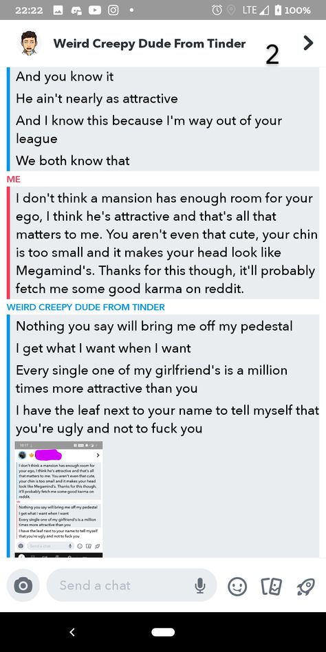 Creepy dude from Tinder says he'll get off to your comments. - ThorGift.com - If you like it please buy some from ThorGift.com Creepy Men, Creepy Dude, Dear God, Text Messages, Funny Texts, Mood Pics, Thor, Knowing You, Texts