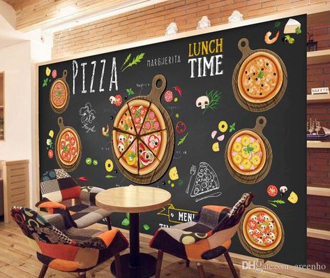 Custom 3D wallpaper for walls 3D Pizza Shop Wall Mural Food Drink Wallpaper Restaurant Coffee dinning Kitchen shop Wall covering Room Decor Pizza Mural, Pizza Wallpaper, Pizzeria Design, Cool Desktop Wallpapers, Brick Wall Wallpaper, Pizza Shop, 3d Wallpaper For Walls, Pizza Design, Western Restaurant