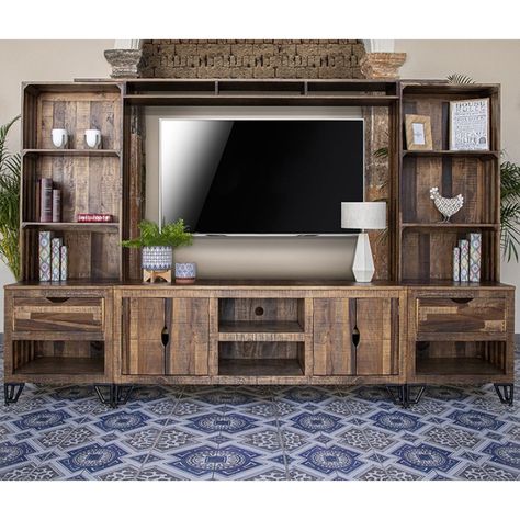 Electric fireplace entertainment center