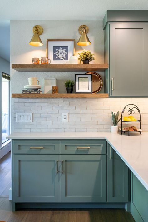 Off Center Sink Kitchen, Tiny Kitchen No Window, Kitchen No Cupboards, Kitchens Without Upper Cabinets Ideas, Kitchen Without Window Ideas, Small Kitchen No Window Ideas, Small Kitchen Remodel No Window, Kitchen No Natural Light, Kitchen With No Windows