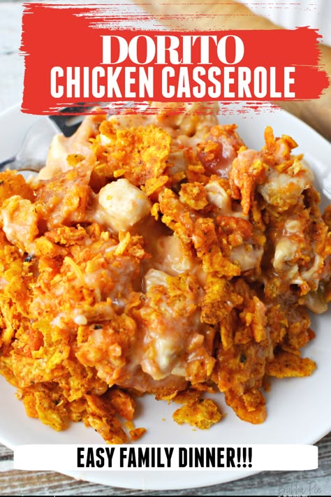 Chicken Dorito Casserole Recipe, Dorito Chicken Casserole, Chicken Dorito Casserole, Cheesy Chicken Casserole, Dorito Chicken, Mexican Chicken Casserole, Chicken Casserole Recipe, Chicken Casserole Easy, Mexican Chicken Recipes