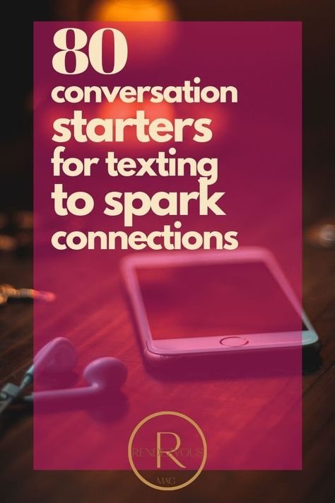 Our conversation starters for texting are perfect for making that first impression and creating initial Conversation Starters Texting Boyfriend, First Text Message Ideas, Conversation Starters For Couples Text, Witty Conversation Starters, Texting Ideas Conversation, Flirty Conversation Starters Texting, Fun Texts To Send To Boyfriend, Morning Conversation With Him, Talking Stage Relationship Text