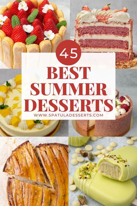 Best Dessert Collection for Summer Ice Cream Bar Recipe, Strawberry Crunch Cake, Best Summer Desserts, Enjoy With Friends, Bbq Parties, American Desserts, Desserts Chocolate, Crunch Cake, Summer Cakes