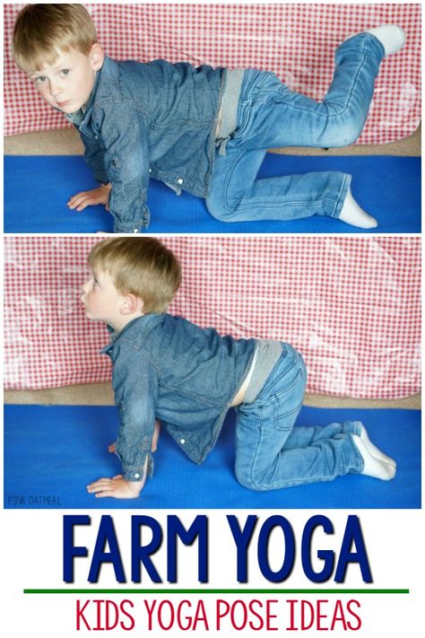 Farm Yoga, Farm Activities Preschool, Preschool Yoga, Farm Animals Preschool, Farm Lessons, Farm Animals Activities, Farm Theme Preschool, Animal Yoga, Farm Unit